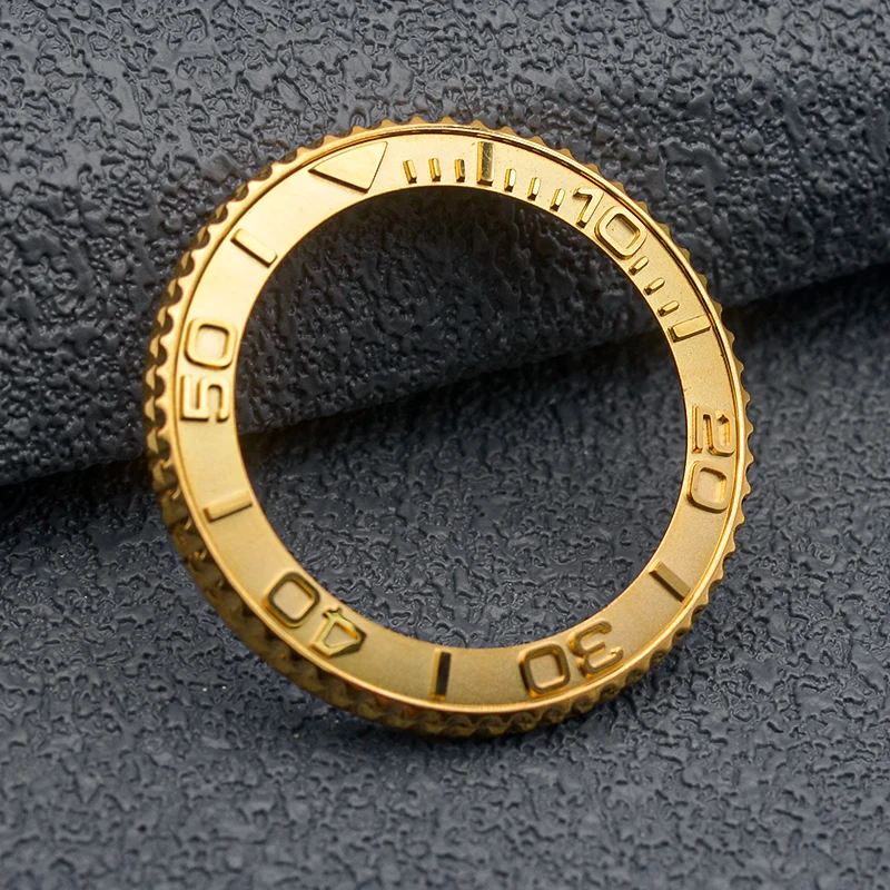 Seiko 38mm smussato rame orologio lunetta inserto anelli diametro interno 30.5mm adatto per SKX007 SKX009 SRPD Diving Watch Case Parts