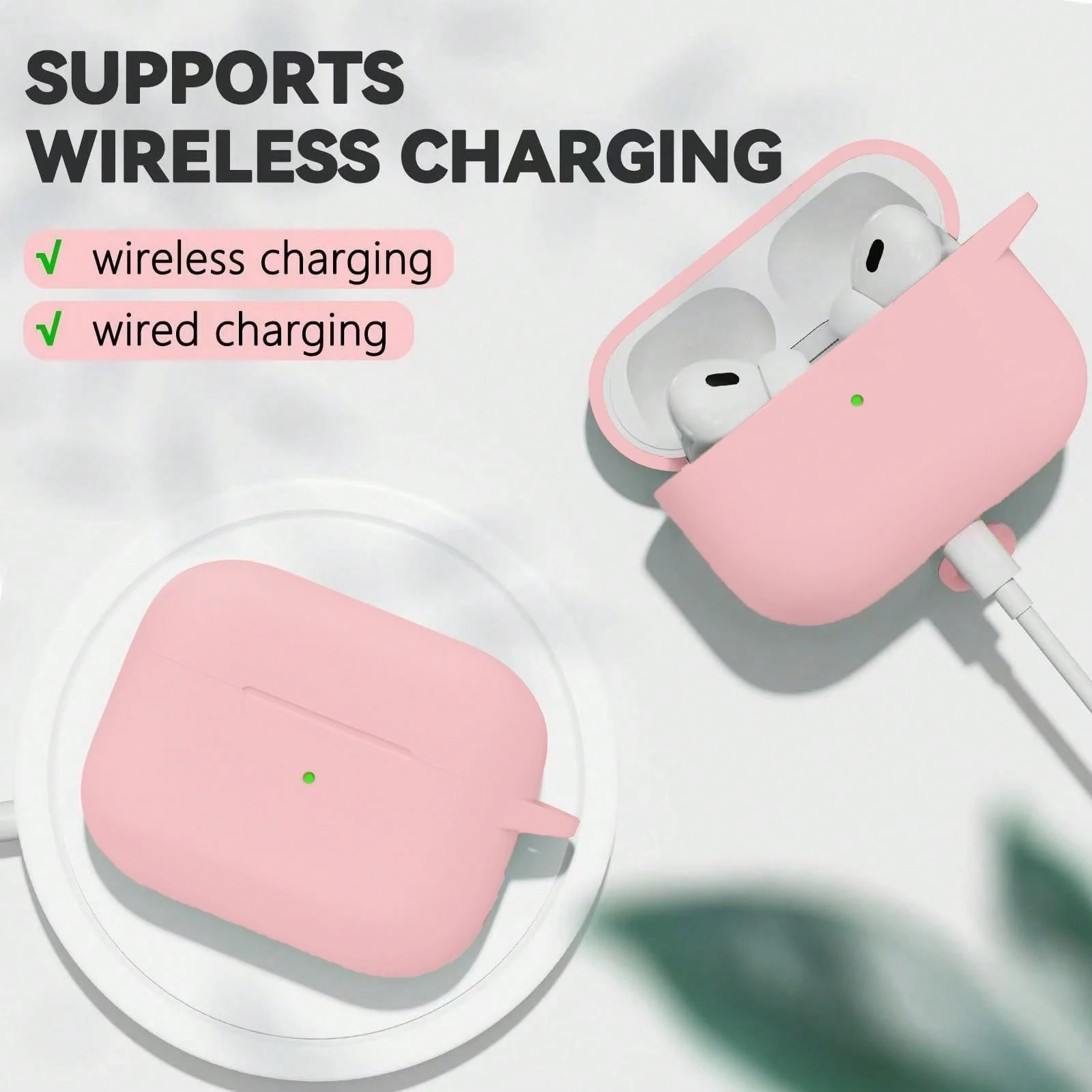 Custodia per auricolari per AirPods Pro2 Cover con kit di pulizia Custodia protettiva in silicone morbido con gancio per cuffie Wirless