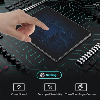 لوحة لمس سلكية متعددة اللمس من جوما، لوحة لمس عالية الدقة بمنفذ USB لأجهزة الكمبيوتر المحمولة التي تعمل بنظام التشغيل ويندوز 7/10/11، لون أسود 10 best sales لوحة تتبع أبل - №10