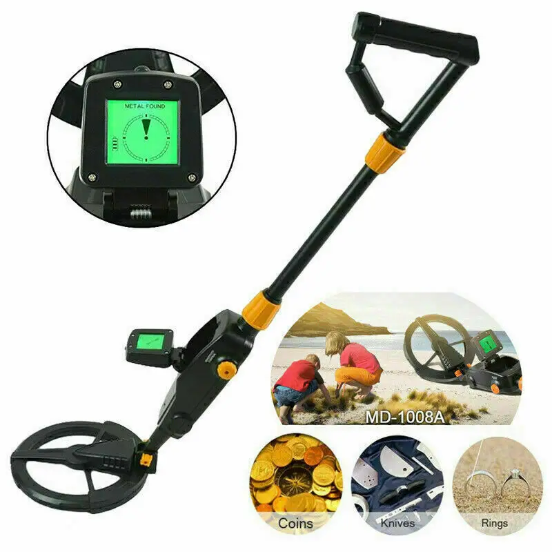 Detector de Metal Portátil para Crianças Md1008a Rastreador de Metal Subterrâneo Buscador de Tesouro de Ouro Localizador Profissional