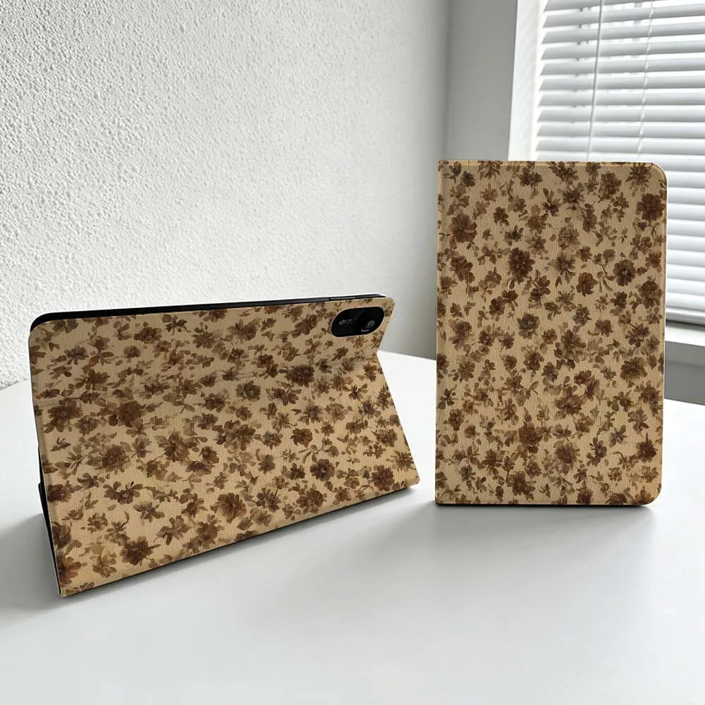 Creative Retro Floral Pattern Cover For Xiaomi Redmi Mi Pad 8 7 6 5 4 2 SE K Pro Max Ultra Poco Pad Soft Inch Tablet Case