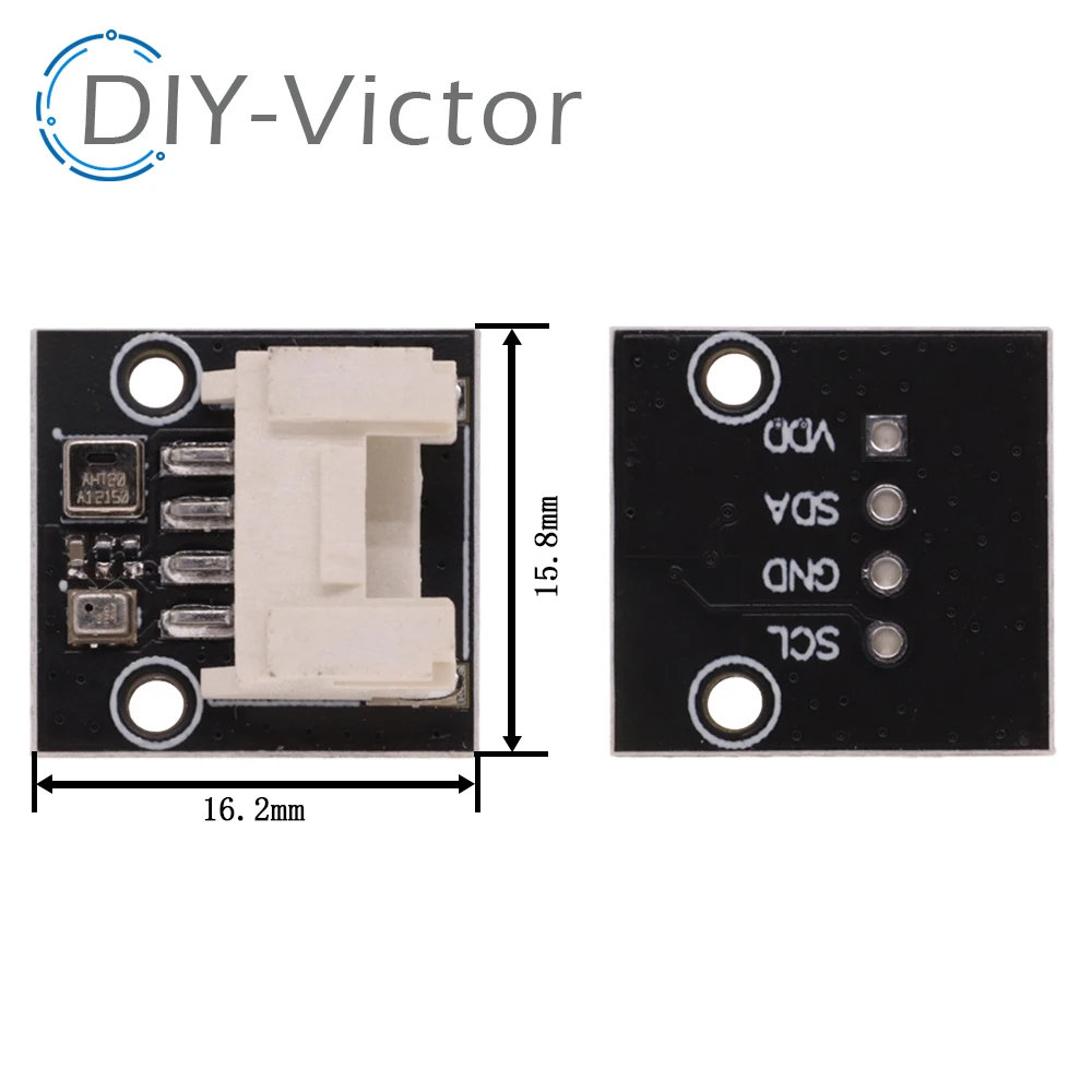 AHT20+BMP280 High Precision Digital Temperature and Humidity Atmospheric Pressure Sensor DC 2.8V-5V USe 4P GROVE Cable I2C