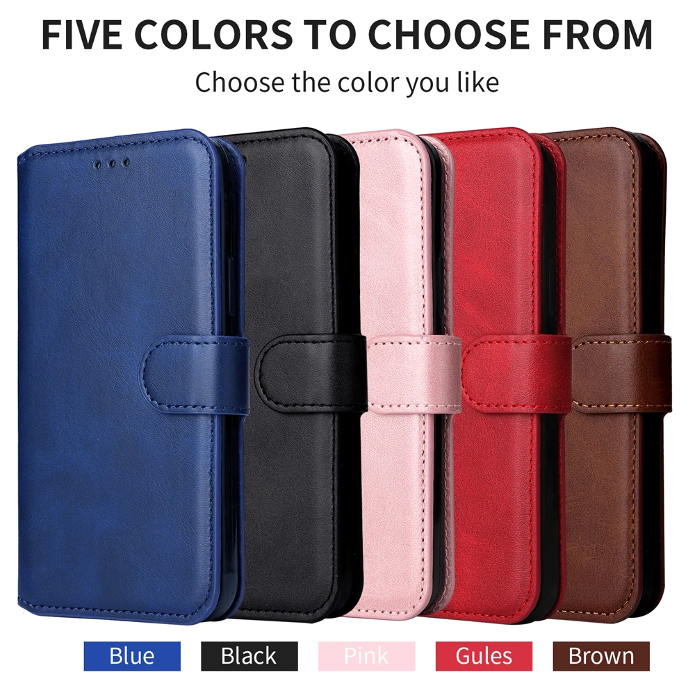 Plain Business Leather Case For Huawei ENJOY 60 Pro 50Z NOVA 10 PRO SE Y61 MAIMANG 20 Magnetic Wallet Faux Cowhide Cover Fundas