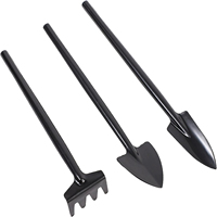 Mini Gardening Tools 3pcs Portable Garden Hand Tools Set Plastic Miniature Gardening Tools Multi-Color Rake Trowel and Shovel fo