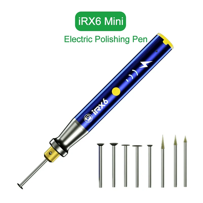 MECHANIC IRX6 Mini Electric Polishing Pen Speed Adjustable Engraving Machine Mobile Phone IC Chips Motherboard Grinding Tool