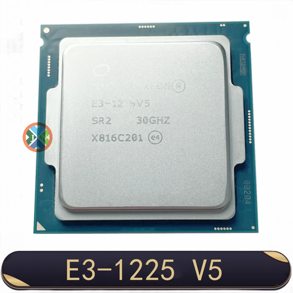 Xeon E3-1225V5 CPU 3.30GHz 8M 80W LGA1151 E3-1225 V5 Quad-core E3 1225 V5 processor E3 1225V5