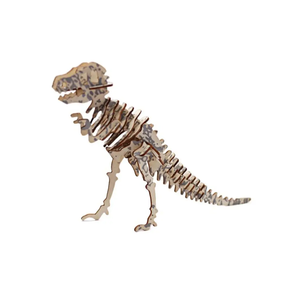 

Deinonychus 3D деревянный динозавр-головоломка трицератопс Diplodocus DIY модель динозавра игрушка спинозавр тираннозавр головоломка подарки