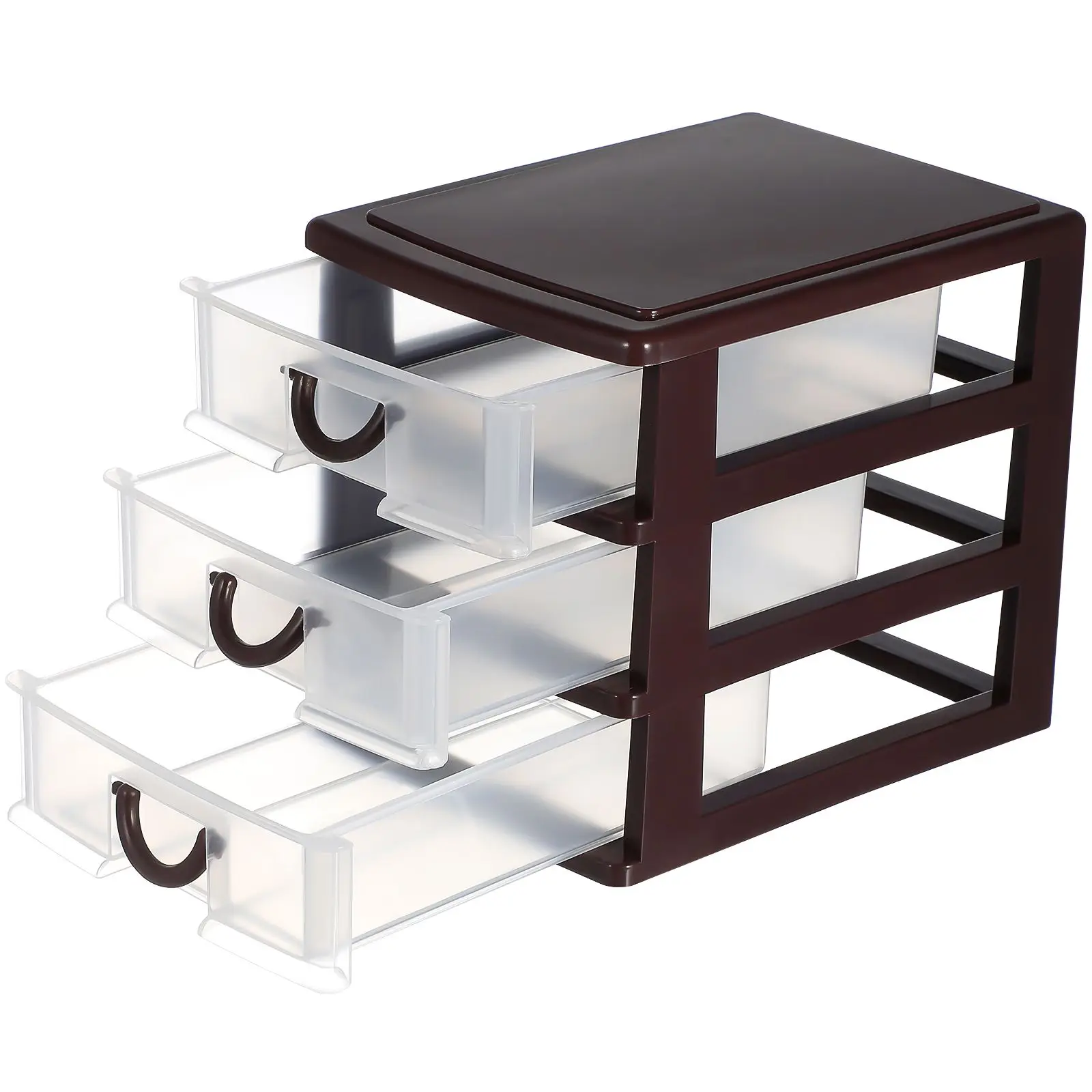 

Desktop Storage Box Plastic Organizer for Jewelry Glasses Cosmetics EcoFriendly Lightweight Keeps Desk Tidy Plastic