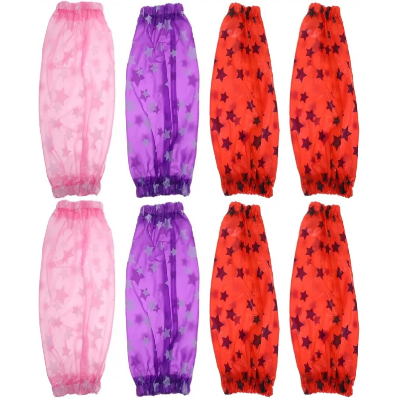 

8 Pairs Oversleeves Cleaning Oversleeve Arm Sleeves Women Oversleeve Protector Wristband Pentagram