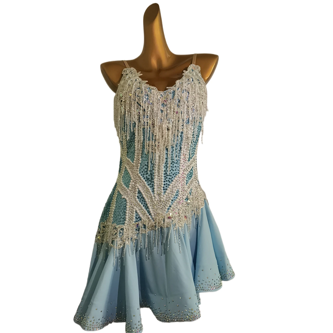 

Latin Dance Dress Women and Children High-end Customized Dance Clothing Adult Cha Tango Stage Professional Performance Clothing