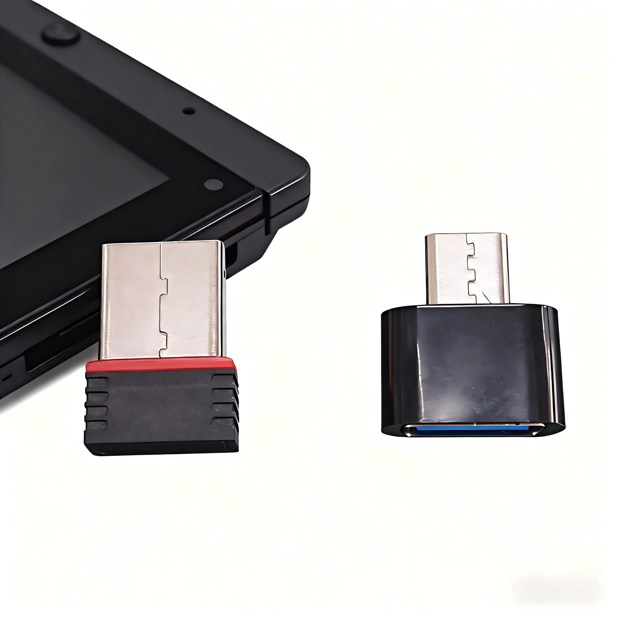 Adaptateur sans fil USB WiFi R36S avec convertisseur OTG type-c – Compatible avec la puce R36S/R36H/R36/R36PLUS, RTL8188FTV