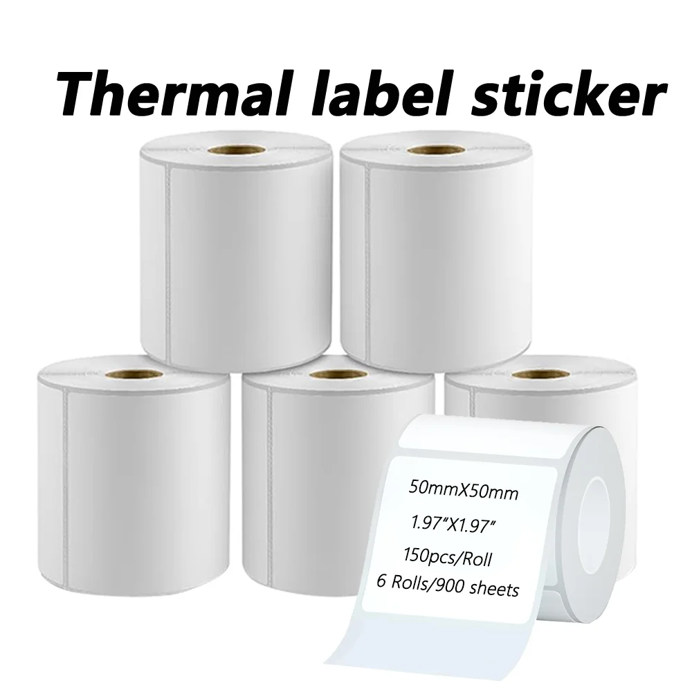 

2 Rolls Heat sensitive Adhesive label paper small roll core portable Handheld printer B3S/B11/M322/M110/M220/M3/M108/M200,Labels