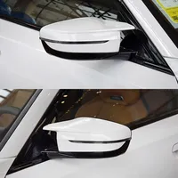 Exterior Rearview Mirror Cover Paste Bright White Auto Sides for BMW Series 3 4 5 7 8 G20 G21 G30 G38 G22 G23 G11 G12 G15 G16