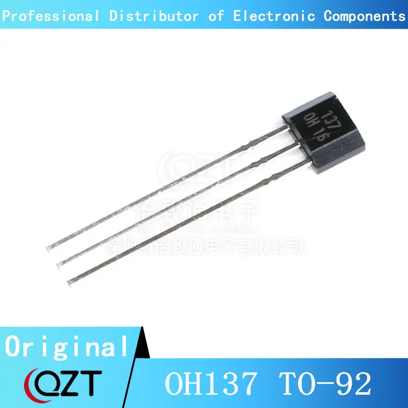 10pcs/lot OH137 TO92 137 Hall Effect Sensor for Highly Sensitive Instruments TO-92 chip New spot