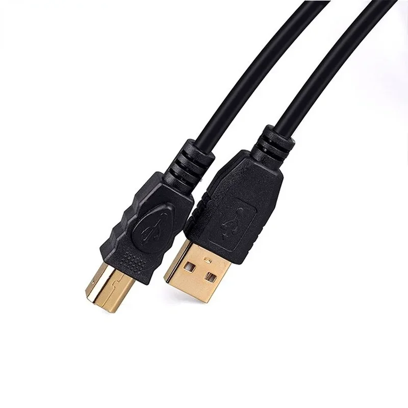 USB A To USB B Printer Cable Male To Male Cable for Electric Musical Instruments MIDI Keyboard Microphone Mixer Speaker Monitor