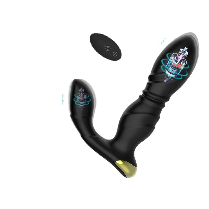 Rechargeable Prostate Vibrator Retractable Double Vibration Couple Flirting Masturbation Prostate Massager