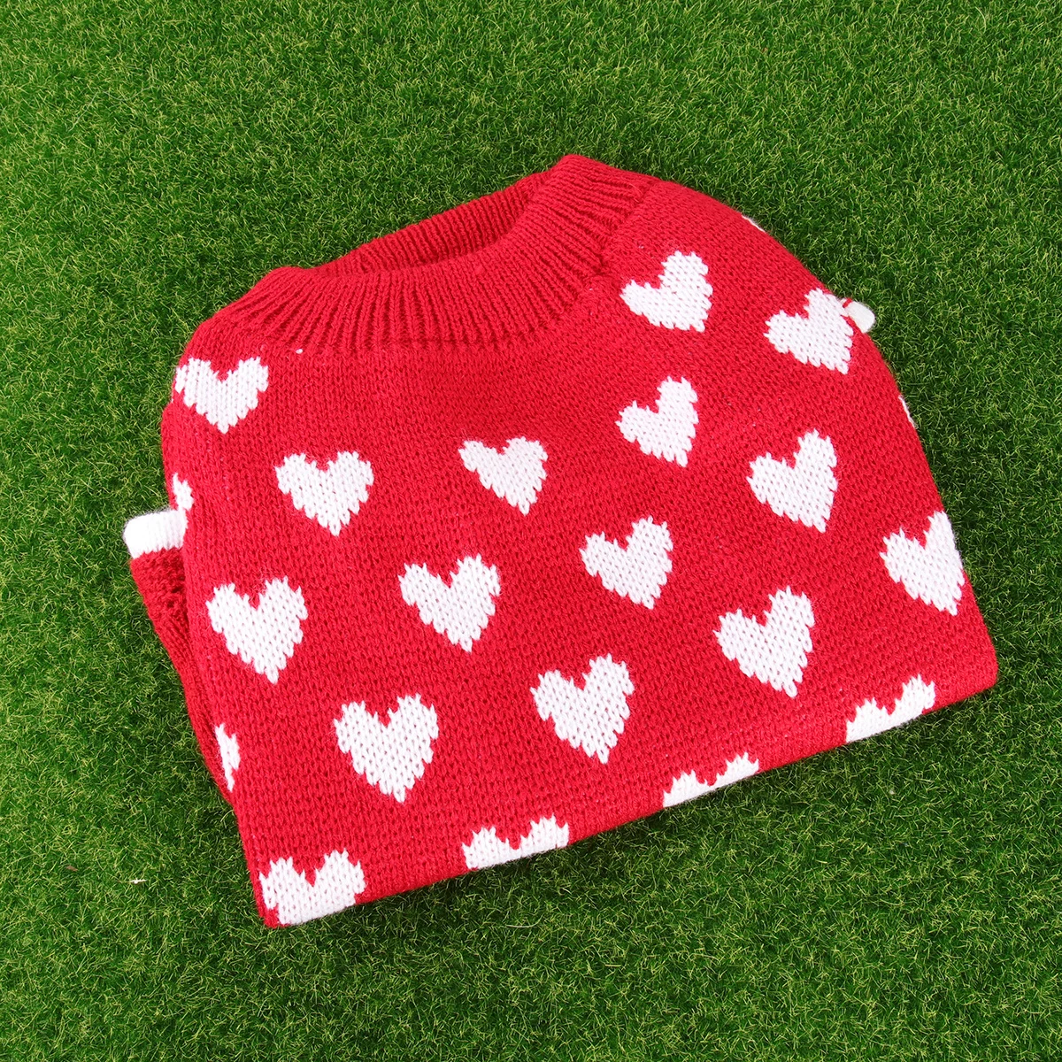 

Skirt with Heart Detail Cute Puppy Dress Premium Acrylic Material Great for Holidays Outdoor Use Comfortable All Day
