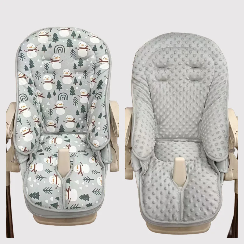 وسادة مقعد كرسي مرتفع للأطفال من القطن الناعم مزدوجة الجوانب ومضادة للانزلاق وقابلة للغسل لكرسي تناول الطعام وغطاء وسادة خلفي #2