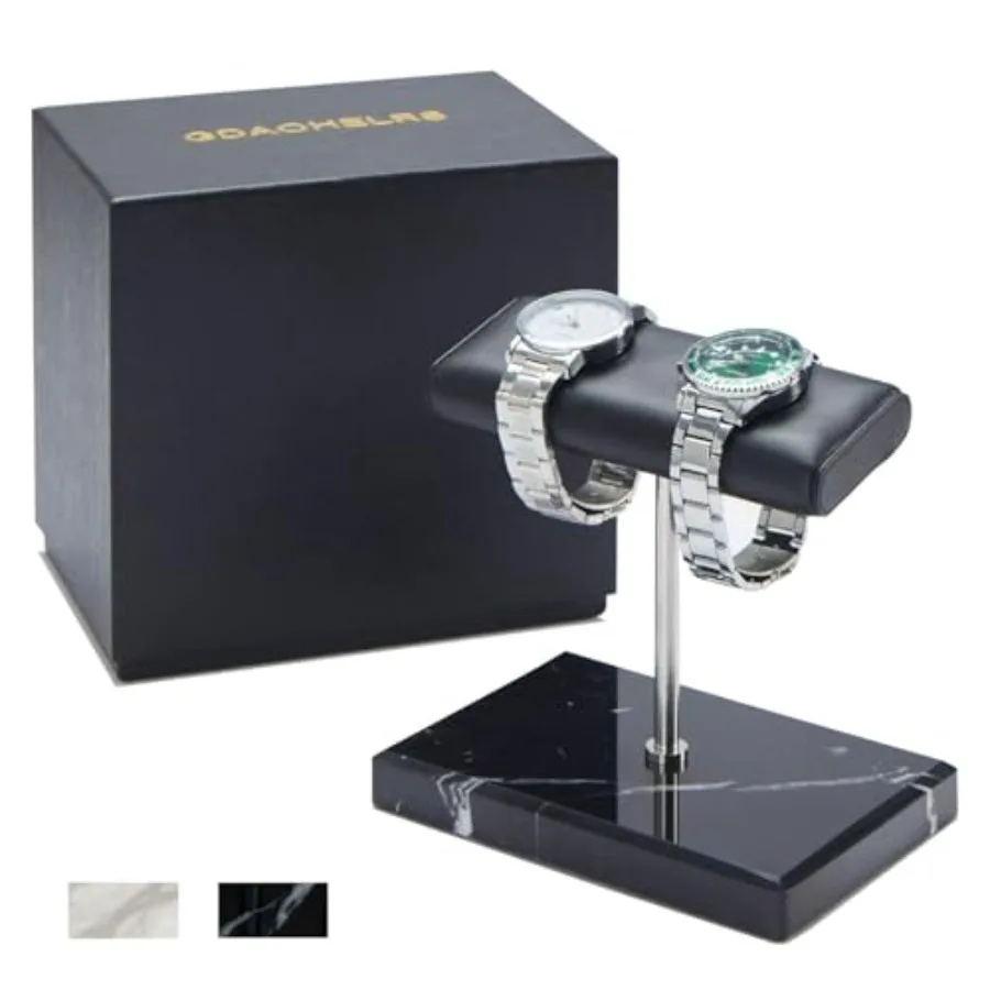 

Men's Premium Handcrafted Watch Display StandWatch Stand Watch Organizer Watch Holder Bracelet Display Stand Natural Marble Bas