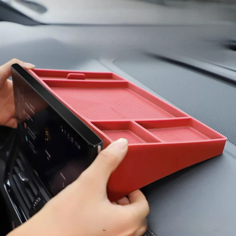 

For Audi Q5L Central Control Storage Box A4L Screen Rear Car Storage Box Central Control ETC Bracket Modification Accessories
