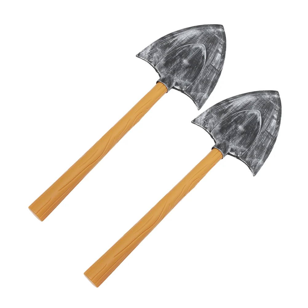 

2 Pcs Prop Dwarf Pickaxe Inflatable Apparel Halloween Costumes Decorative Fake Spade Model Toy Gift Child