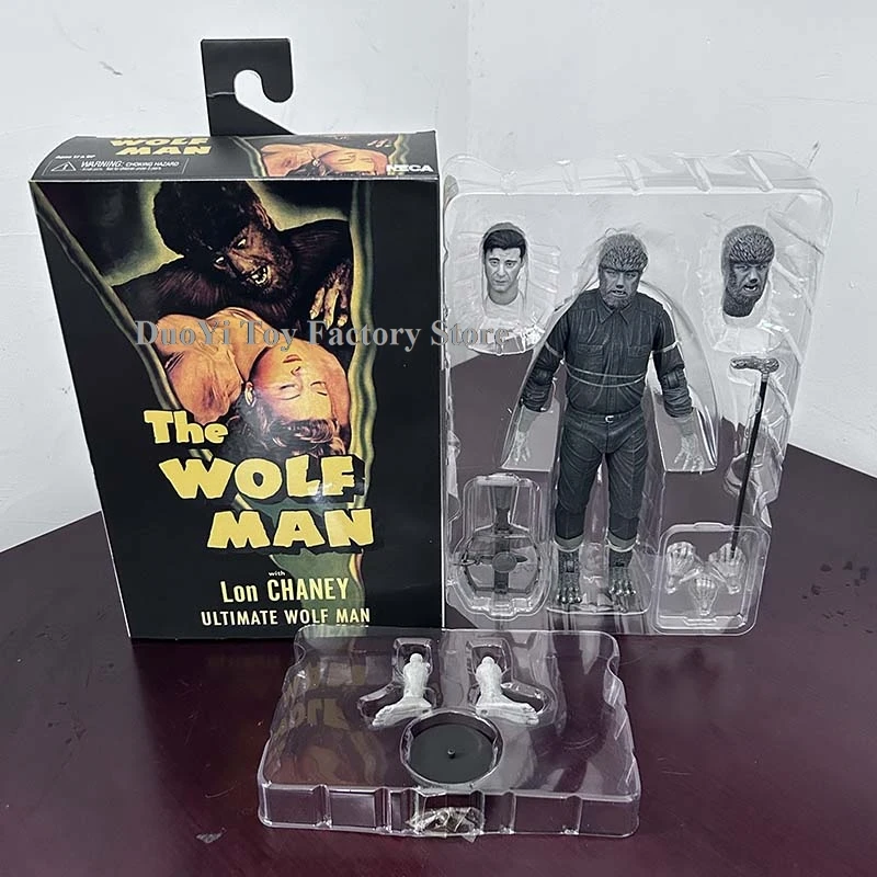 Neca โมเดลมนุษย์หมาป่าอเมริกันในลอนดอนเคสเลอร์โมเดลของเล่นสะสมตุ๊กตาขยับแขนขาได้