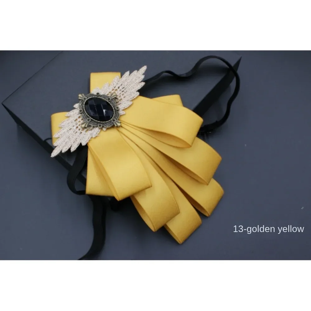 Dasi Kupu-kupu Pesta Pernikahan Pria Baru Berlian Imitasi Setelan Formal Pengantin Pria Dasi Pengiring Pengantin Compere Dekorasi Leher