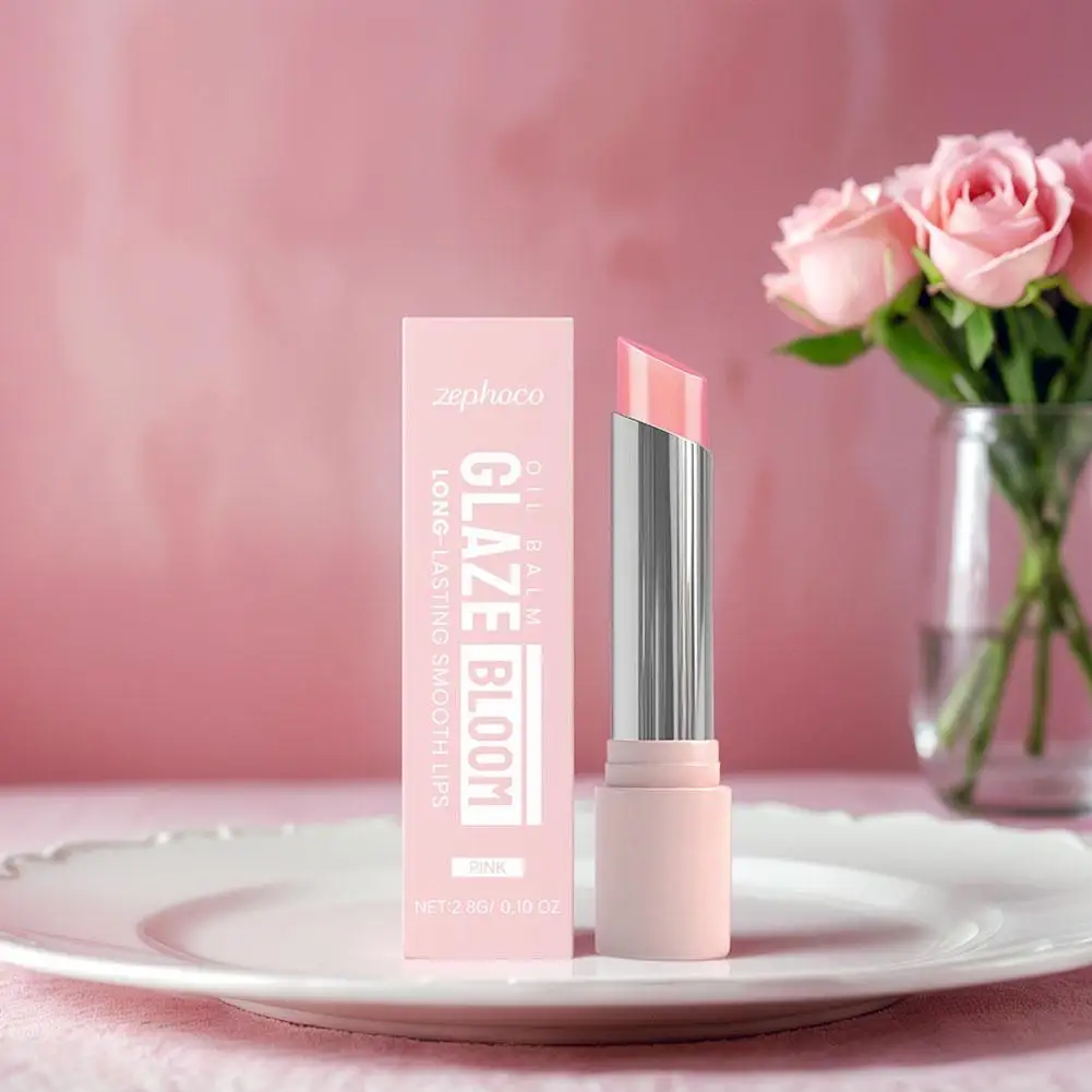 ترطيب أحمر الشفاه هلام بلسم الشفاه الملون ليس من السهل أن تتلاشى دائم تغذي الشفاه العناية ملمع الشفاه ملمع ناعم الملمس #6