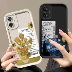 모토로라 모토 G54 커버용 G54 컬러 아트 스카이 아이 사다리 전화 케이스