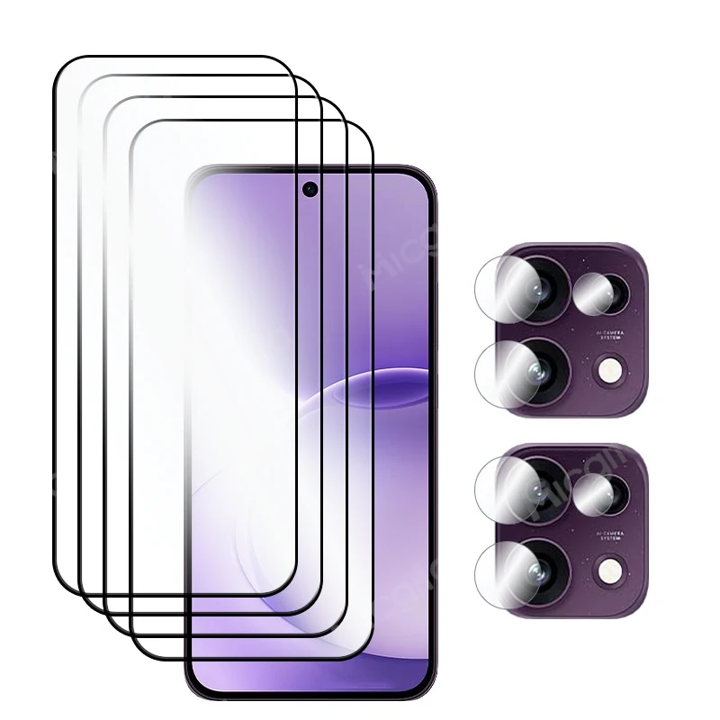 Screen Protector For OPPO Reno16F Reno16C Tempered Glass Film Shockproof 9H Anti-Scratch Soft Fiber Camera film Reno16 FS
