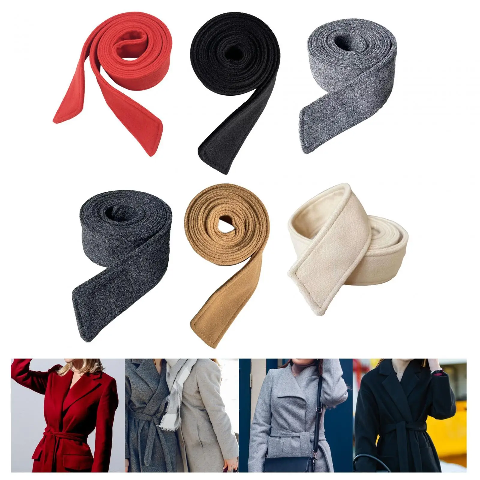 Casaco de lã feminino cinto de casaco para lã casaco suéter rua