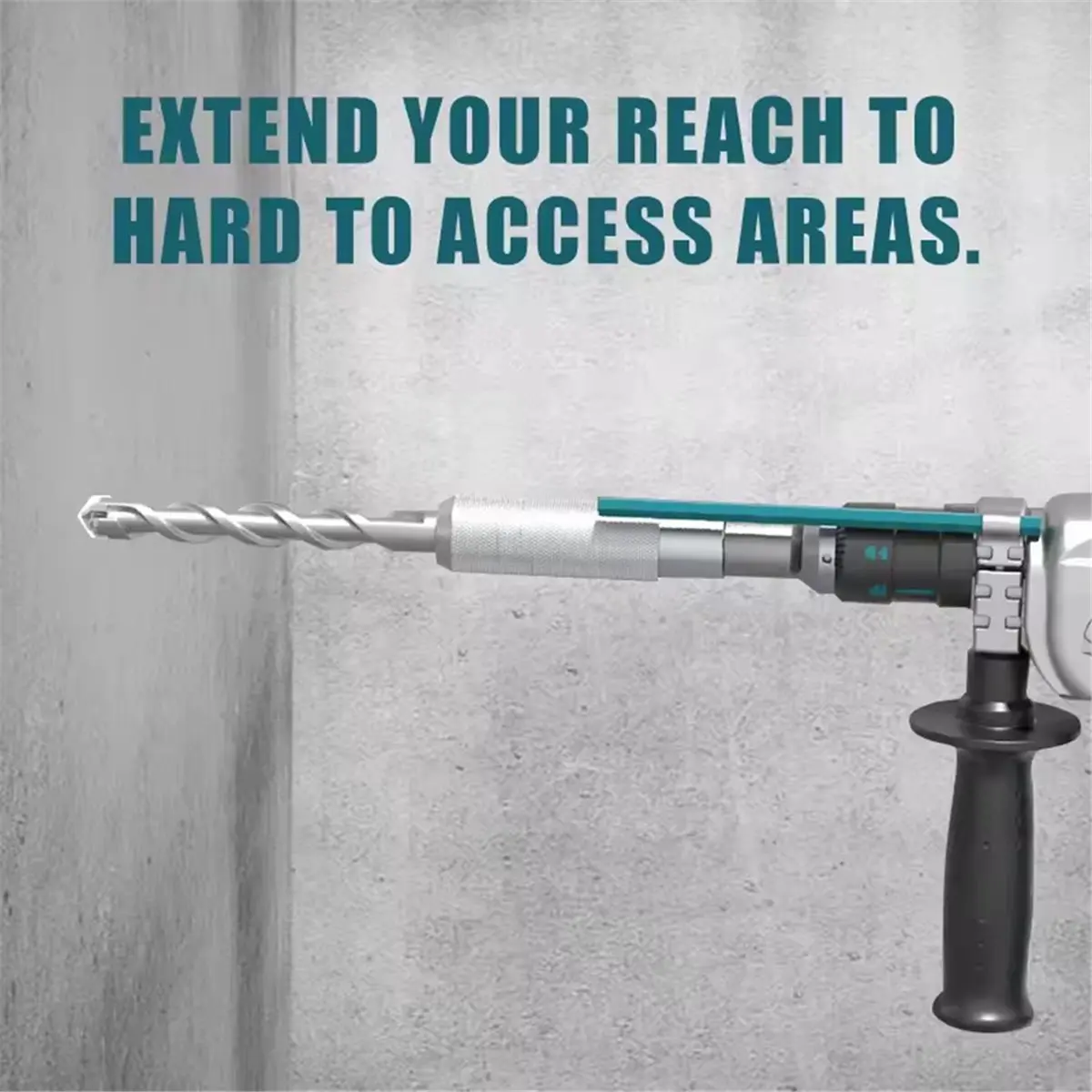 Upgraded SDS Plus to SDS Max Hammer Drill Adapter Heavy Duty Steel Lock Ring Rotary Hammer Converter