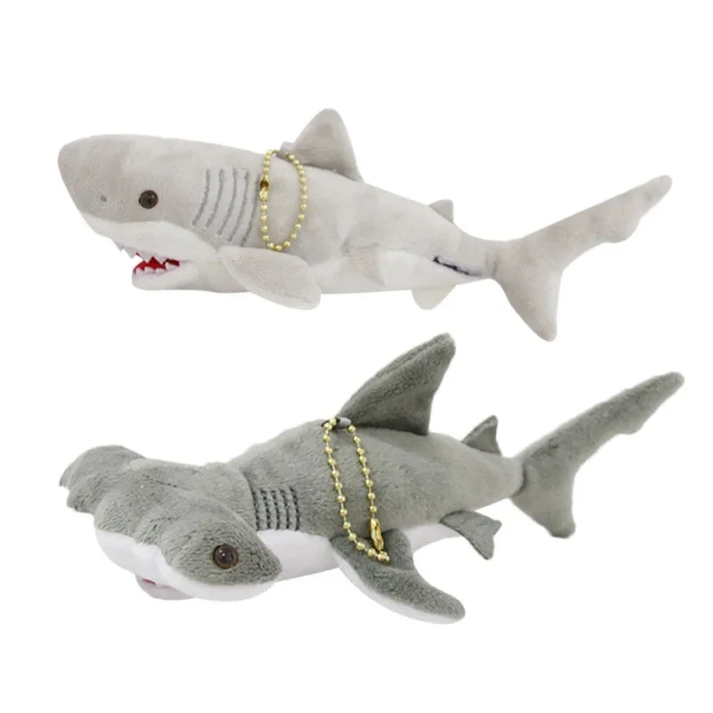 20cm Cute Plush Hammerhead Shark Toy Keychain Soft Stuffed Animal Key Chain For Birthday Gifts Doll Gift For Children