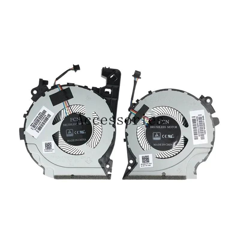 New CPU Cooling Fan L20335-001 GPU Cooler Fan L20334-001 Set for HP 15-CX 15T-CX 15-CX0068TX 15-CX0058WM TPN-C133