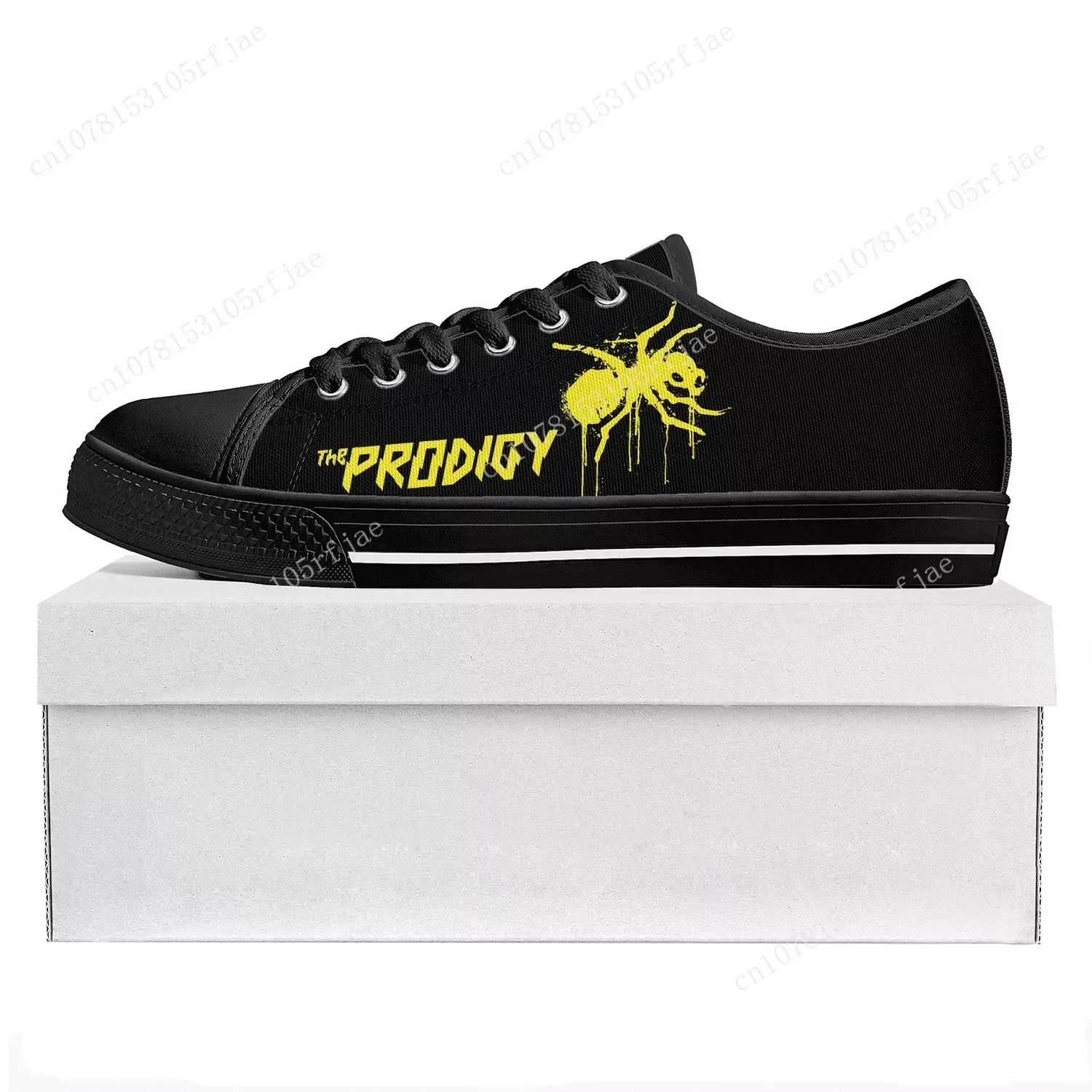 The Prodigy Rock Band Low Top Mens Womens Teenager Sneakers Canvas High Quality Sneaker  Prode Casual Couple Shoes Custom Shoe