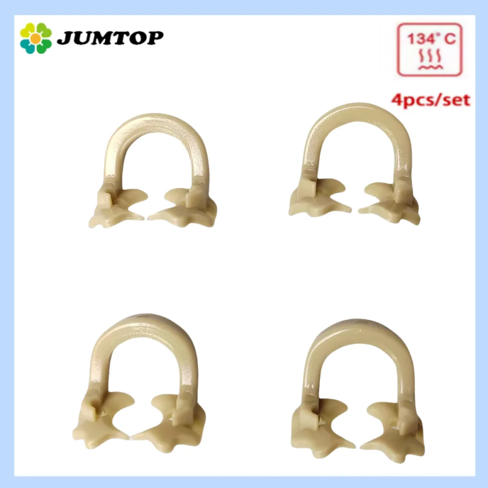 

4 шт./кор., стоматологические резиновые зажимы для плотины, резиновый барьерный зажим, материалы из смолы, инструмент, может автоклавируемый 134 ° C для стоматологических инструментов