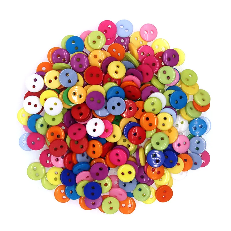 8mm Resin Buttons Scrapbook 2-Holes buttons for clothing diy craft supplies sewing accessories sewing supplies