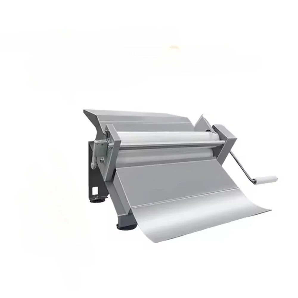 cross-border Commercial Household Stainless Steel Manual Dough Sheeter Cutter Machine Pizza Dough Base Sheeter Forming Machine