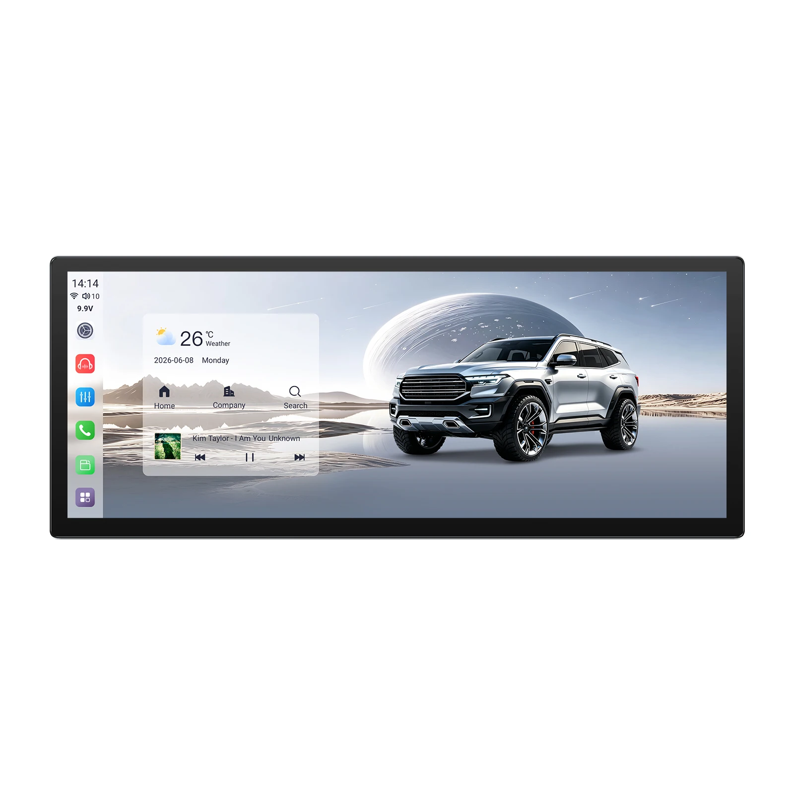 12.3-Inch Android Car Radio DVD Player GPS Navigation Host Universal 2 DIN Adjustable Floating Screen High Resolution Audio