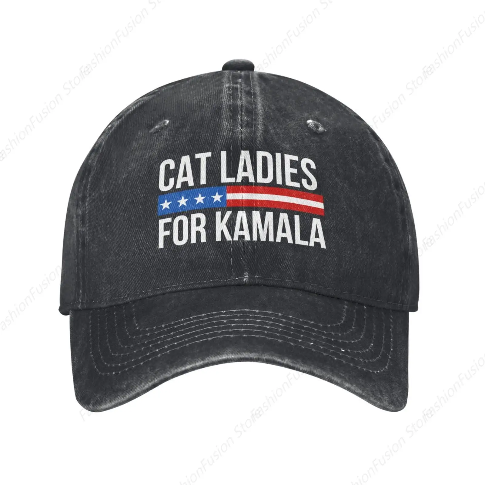 Cat Ladies for Kamala Hats Childless Cat Lady Kamala Harris Trucker Hat for Women Men Baseball Caps Fashionable Ball Dad Cap GYM