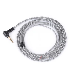3.5mm 3-Pole Jack DIY PVC Earphone Cable Headphone Repair Replacement Cord OFC Wire Core