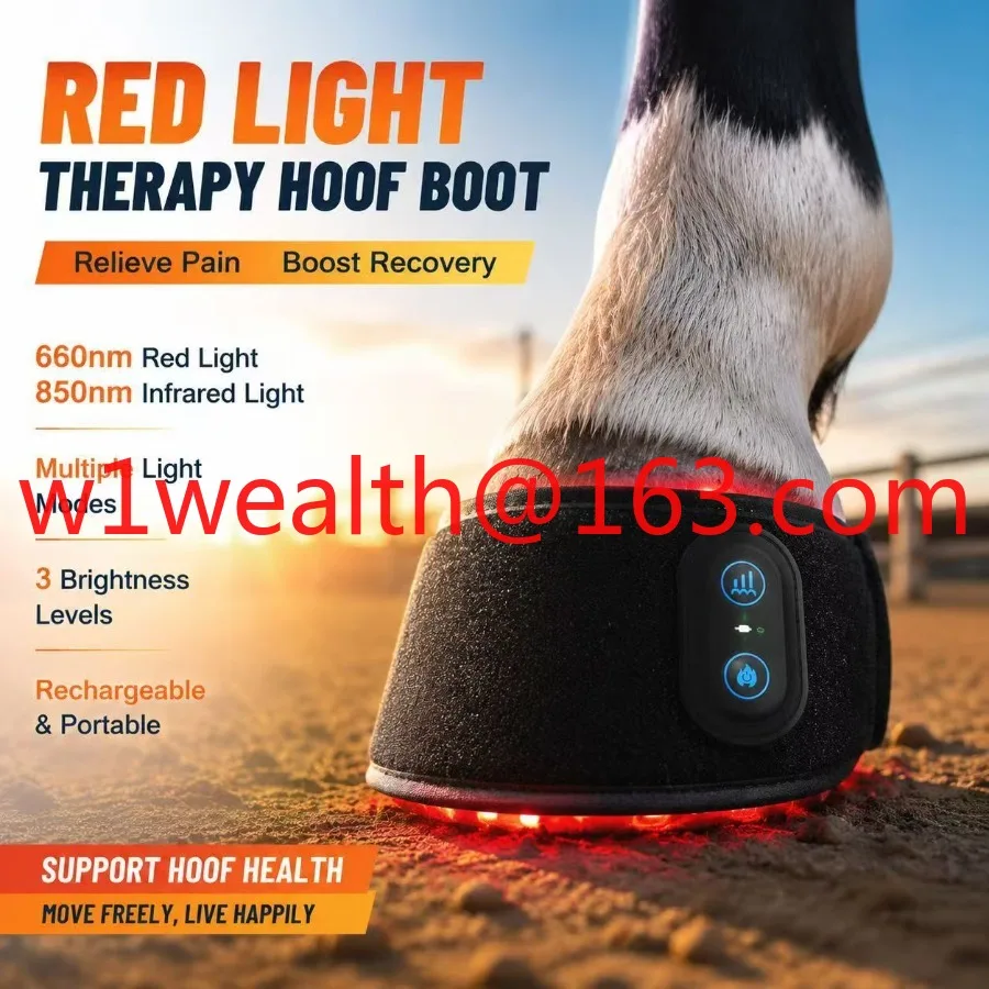 Professional Horse Equine Leg Hoof Care Cordless Affordable Flexible Physical PDT Red Light Belt for Pain Relief Device