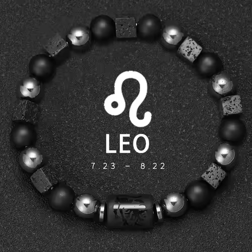 12 Zodiac Bracelets Natural Stone Cancer Virgo Leo Libra Bracelet Couples Friendship Gifts Bracelets jewelry pulsera hombre - Image 10