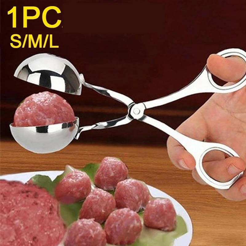 

Stainless Steel Meatball Maker Tool Clip, Non Stick Stuffed Meat Ball Spoon Shaper, Cooking Scoop, Kitchen Accessories