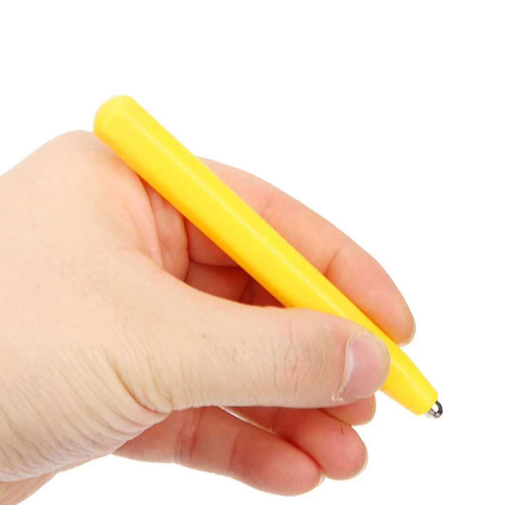 Stylet magnétique pour jeu de société à dessin pour enfant, 6 pièces, perle de peinture, portable, griffonnage, jouet, écriture, jaune, remplacement