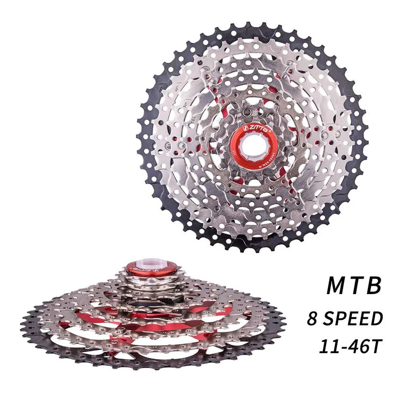 Rainbow Cassette for MTB Bike, Ultralight Alloy Steel Plate, Bicycle Part, 8 Speed, 11-25T, 32T, 40T, 46T