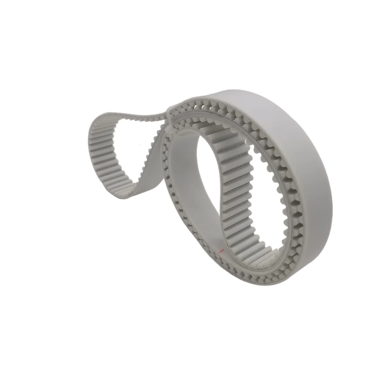 

White AT5 1300 Polyurethane PU Steel Wire Timing Belt Length 1300mm Width 15mm 30mm 35mm 130 Teeth