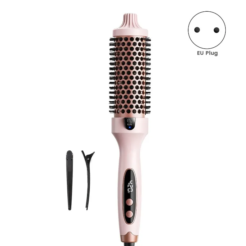 

B51C Tourmaline Negative Technology Heated Round Brush 31Mm Barrel EU Plug For Blowout Look Suitable For All Hair Qu