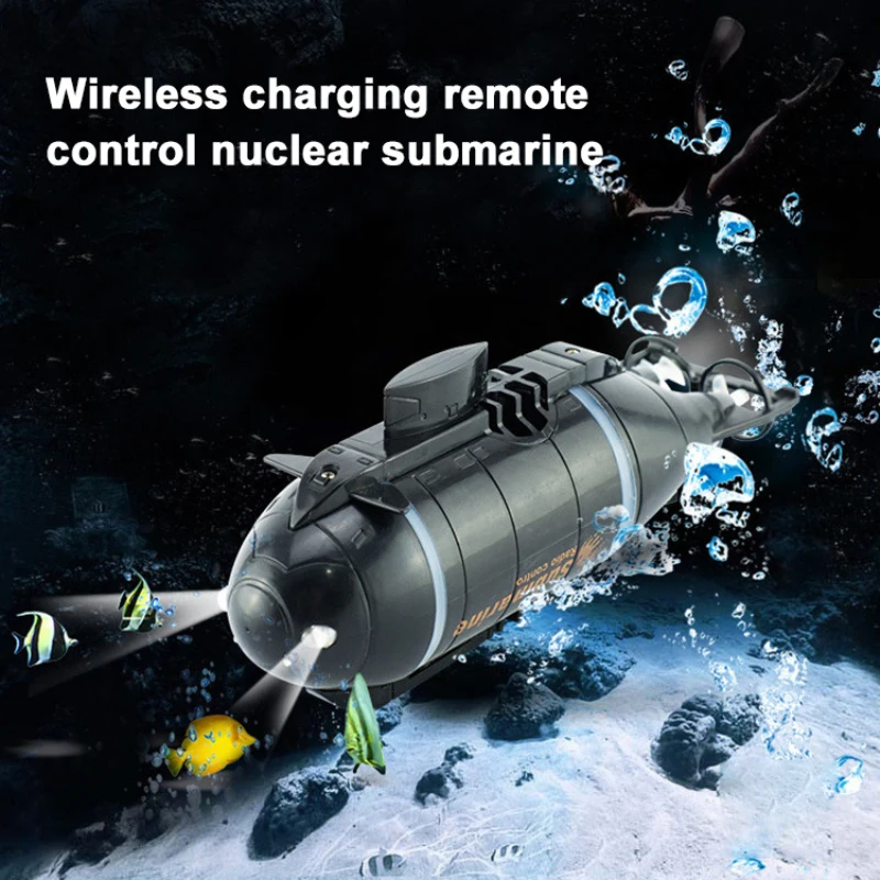 

Mini RC Nuclear Submarine Charging Remote Control Underwater Bathtub Toy Moving Model Boat