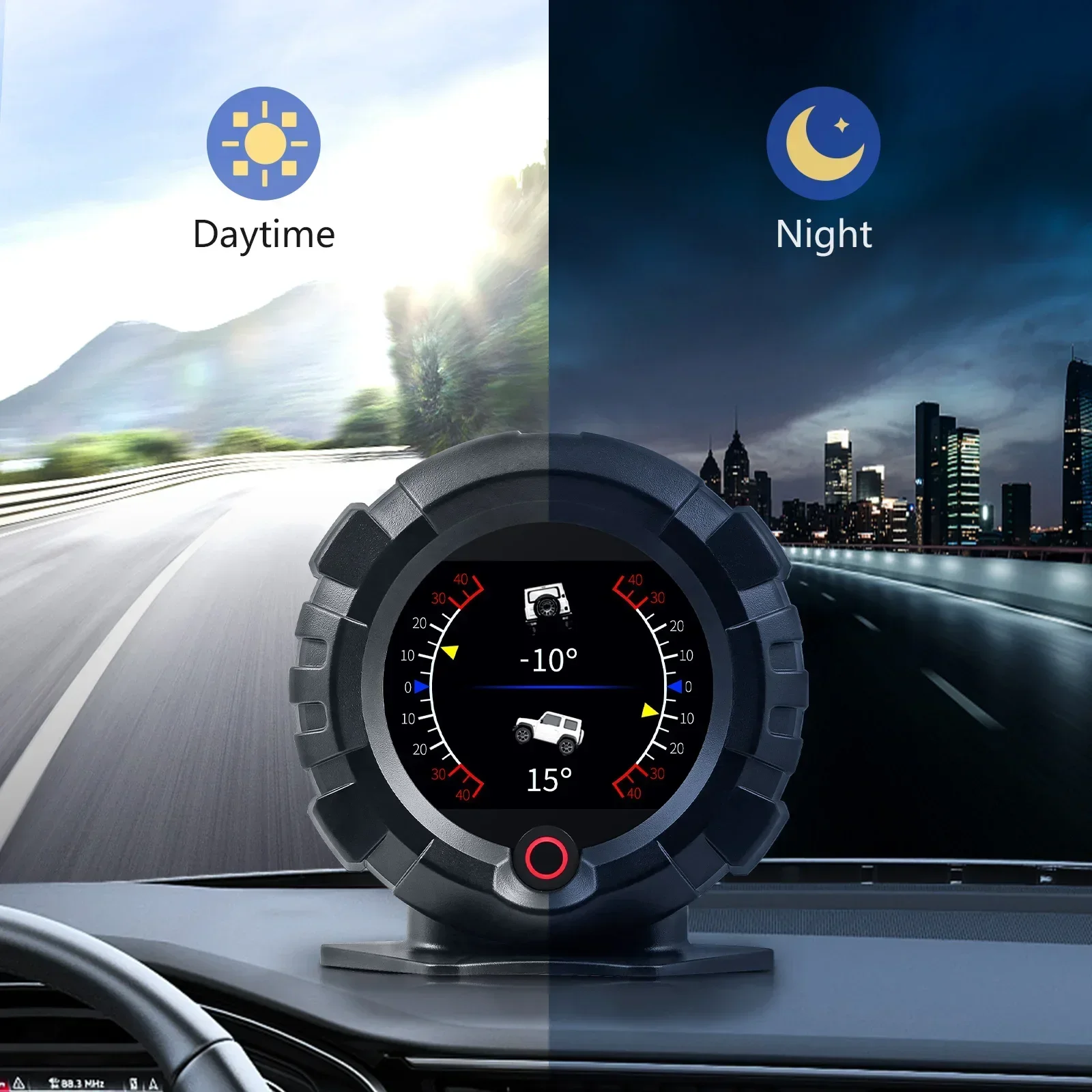 X95 HUD 4x4 Inclinometro Angolo di Pendenza Velocità Satellitare Temporizzazione GPS Off-road Accessori Auto OBD Head Up Display Misuratore